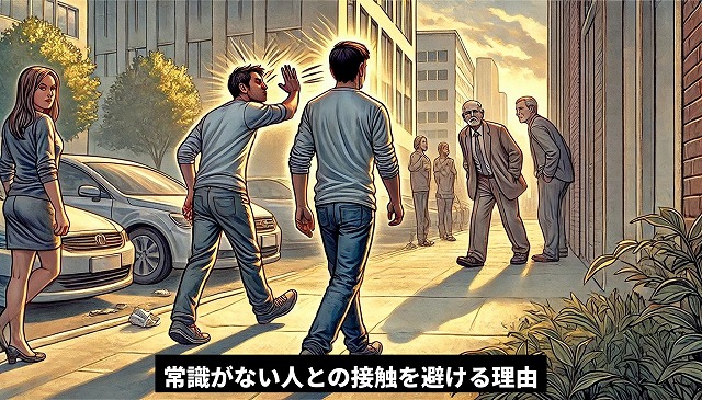 常識がない人との接触を避ける理由