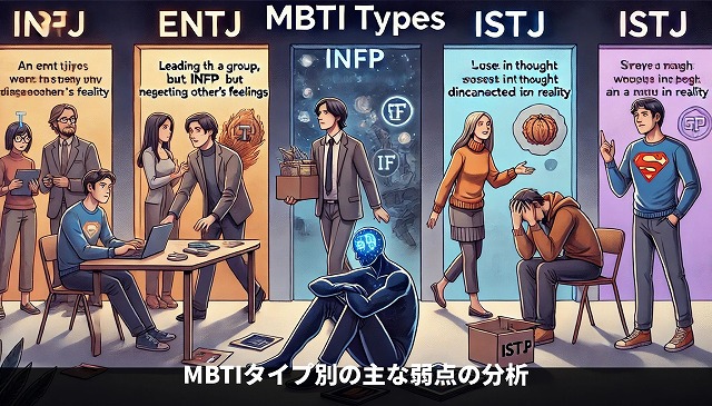 MBTIタイプ別の主な弱点の分析