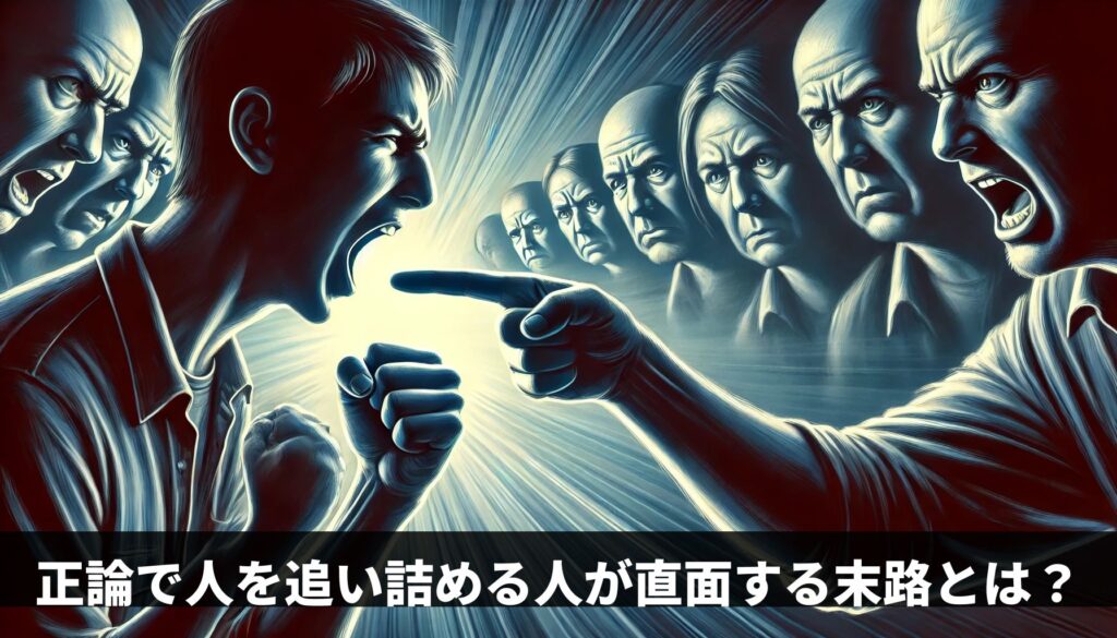 正論で人を追い詰める人が直面する末路とは？