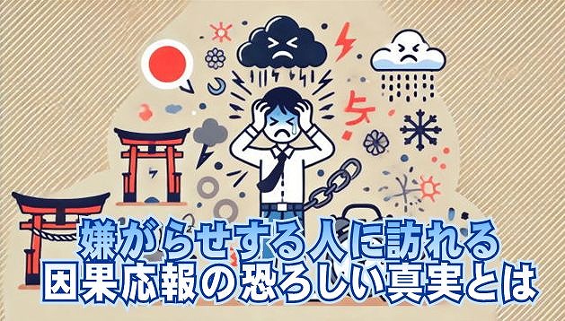 嫌がらせする人に訪れる因果応報の恐ろしい真実とは