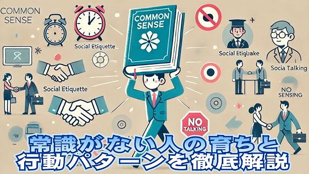 常識がない人の育ちと行動パターンを徹底解説