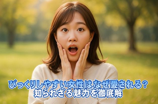 びっくりしやすい女性はなぜ愛される？知られざる魅力を徹底解釈