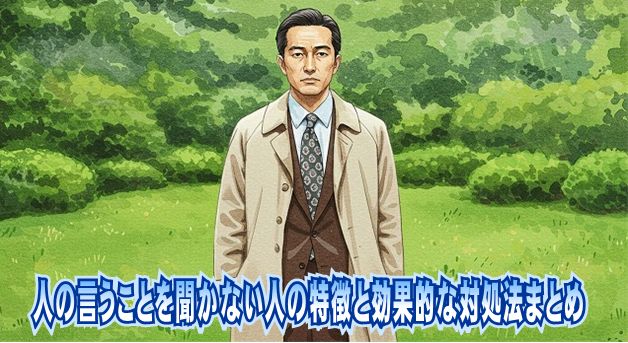 人の言うことを聞かない人の特徴と効果的な対処法まとめ
