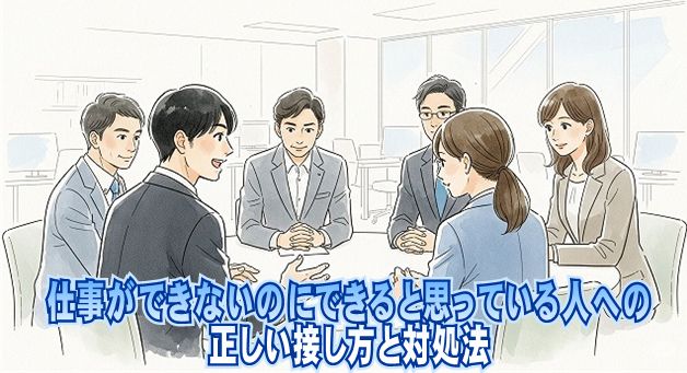 仕事ができないのにできると思っている人への正しい接し方と対処法
