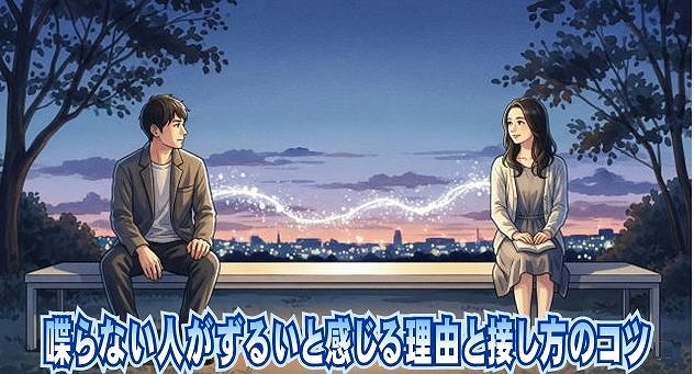 喋らない人がずるいと感じる理由と接し方のコツ