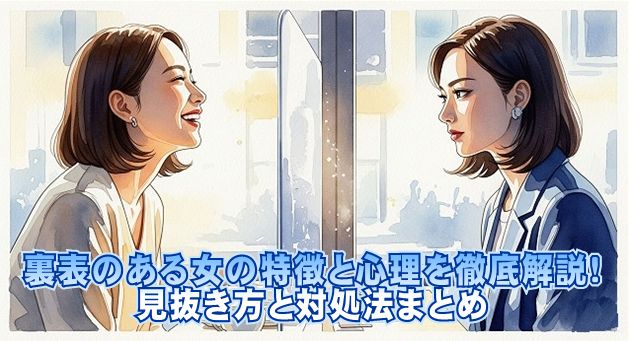 裏表のある女の特徴と心理を徹底解説！見抜き方と対処法まとめ