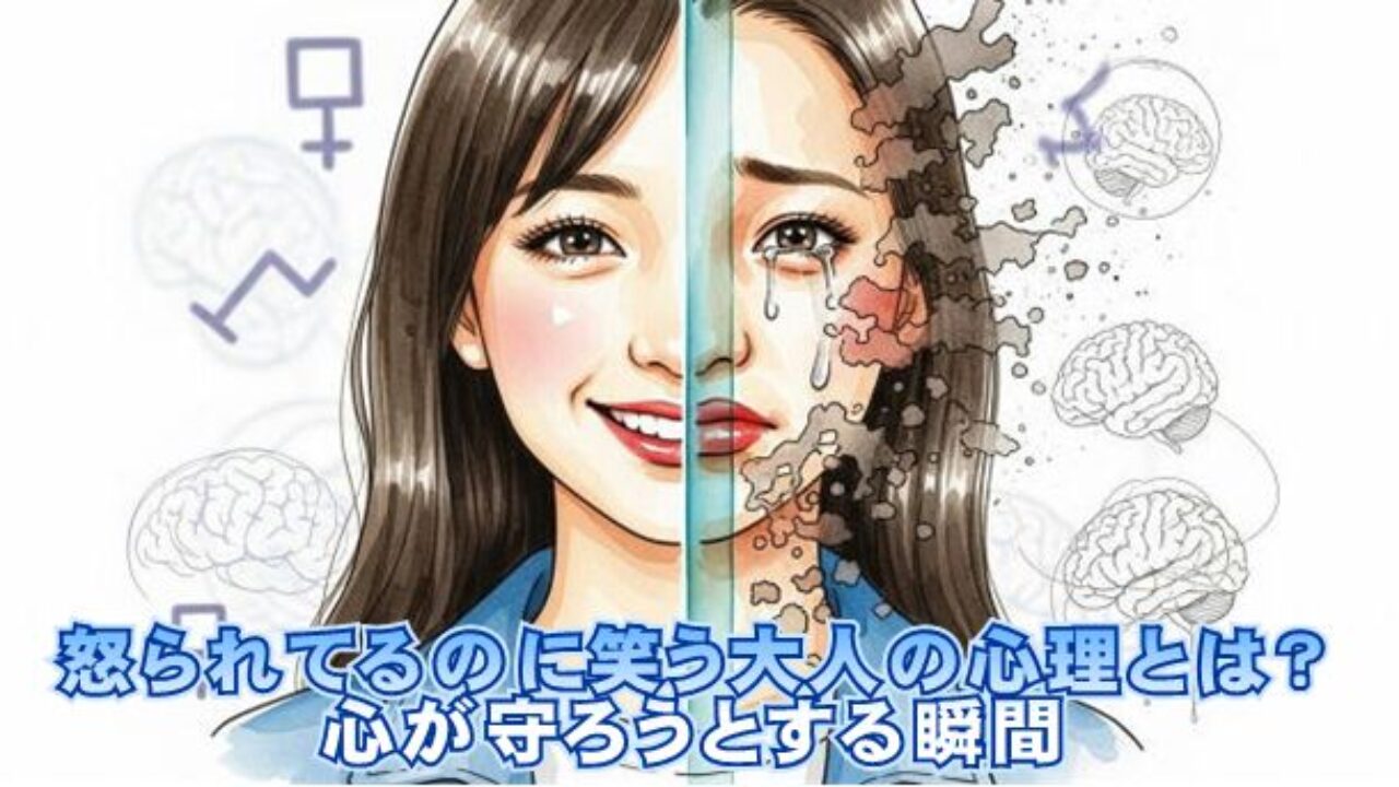 怒 られ てる の に 笑う